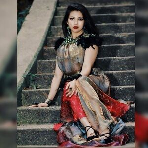 Black Feather Rising Muse Dress